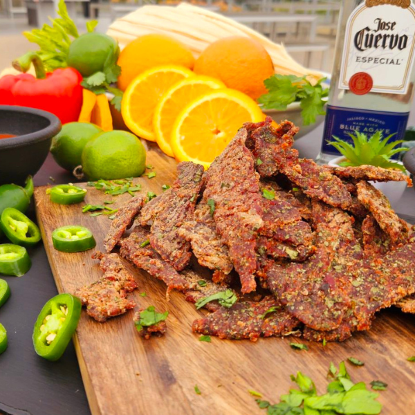 CARNE ASADA Beef Brisket Beef Jerky, Best Tender jerky 7oz Bag.