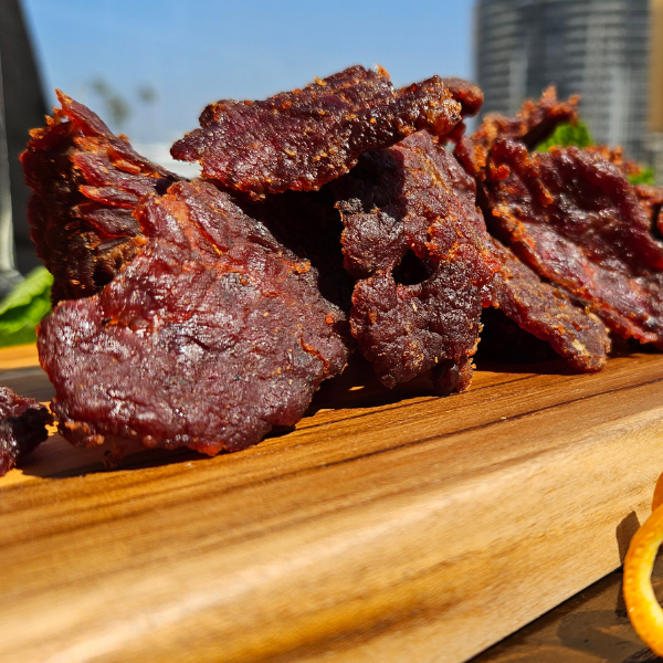 Spicy Sweet Brisket Beef Jerky 7 Oz Bag Soft Brisket Jerky 8186