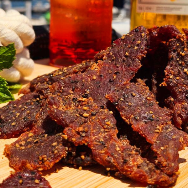 Brisket beef jerky SEA SALT, HONEY and PEPPER Best Soft Jerky