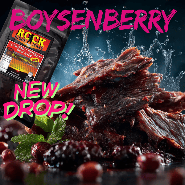 BOYSENBERRY Brisket beef jerky | Best SOFT Brisket jerky 7oz Bag