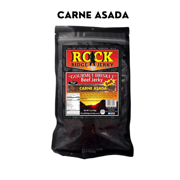 CARNE ASADA Beef Brisket Jerky, Best Tender jerky 7oz Bag