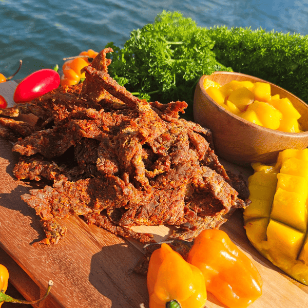 MANGO HABANERO Brisket beef jerky | Best SOFT Brisket jerky 7oz Bag