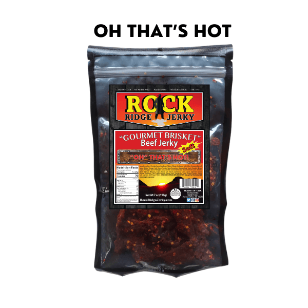 OH THAT'S HOT Brisket Beef Jerky Big 7oz. bag