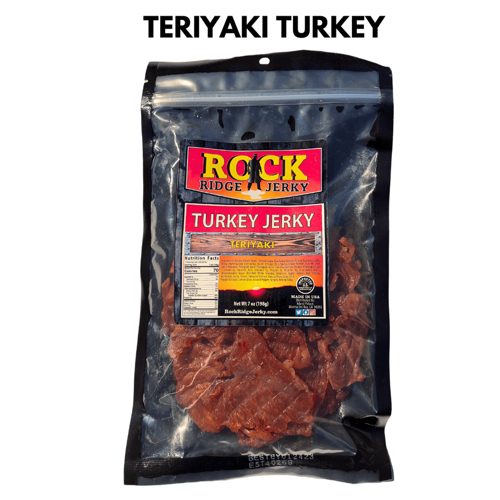 TERIYAKI TURKEY Jerky Best Soft Jerky 7oz Bag