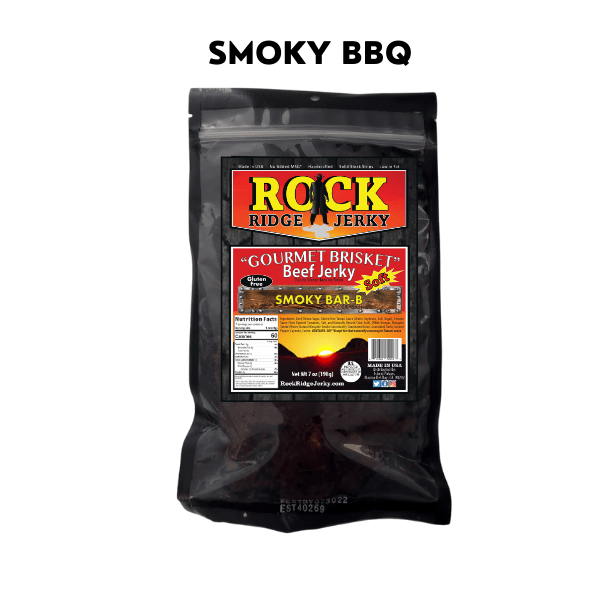 SMOKY BBQ Brisket beef jerky | Best SOFT Brisket jerky 7oz Bag