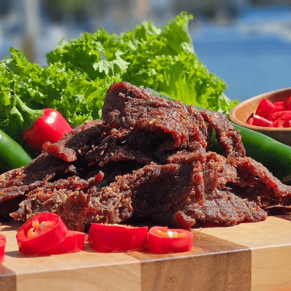 SMOKY SRIRACHA Brisket beef jerky | Best SOFT Brisket jerky 7oz Bag