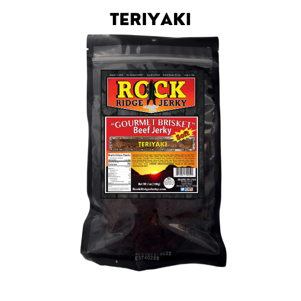TERIYAKI Beef Brisket Beef Jerky Best Soft Jerky 7oz Bag
