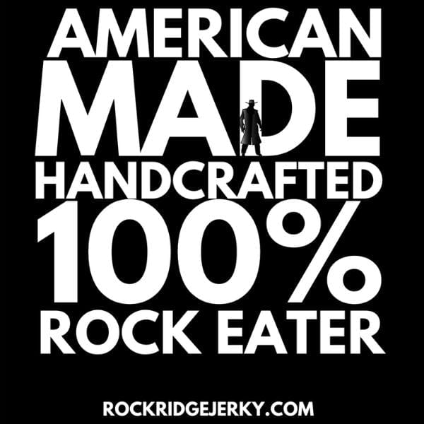 close up American made brisket rock eater tshirt
